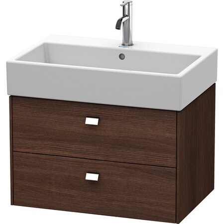 Brioso Wall-Mounted Vanity Unit Chestnut Dark